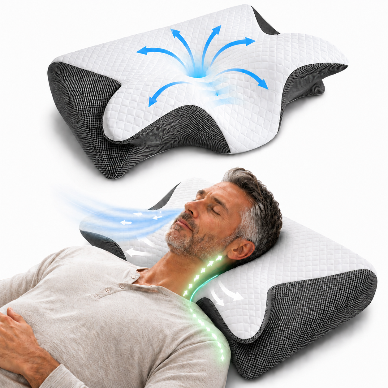 Align Pro Cervical Pillow - For Side Sleepers Who Wake Up With a Numb Arm