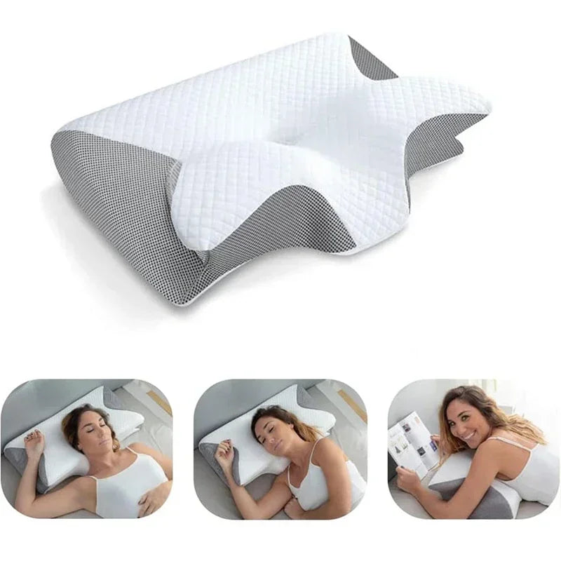 Memory Foam Cervical Pillow Ergonomic Orthopedic Support Neck Pain Relief Breathable Contour Bed Pillow For All Sleepers